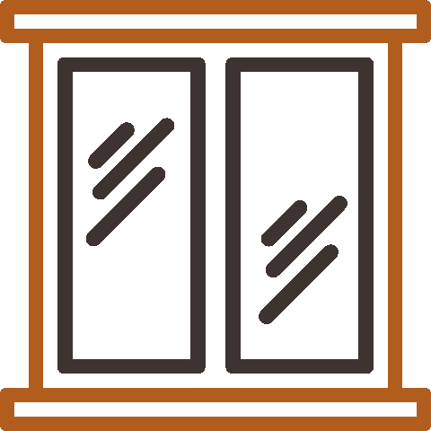 Ceiling and walls icon