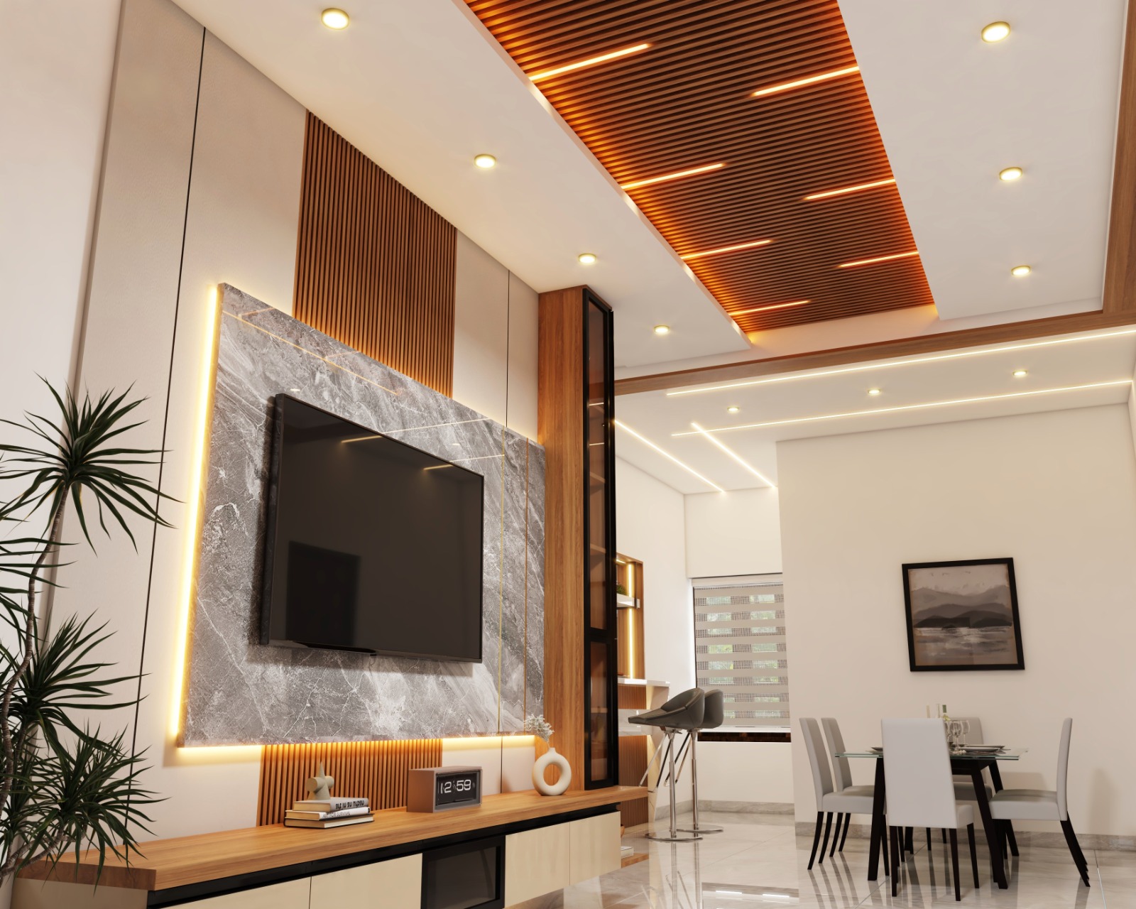 gypsum ceiling design Kerala false ceiling contractors Thiruvalla