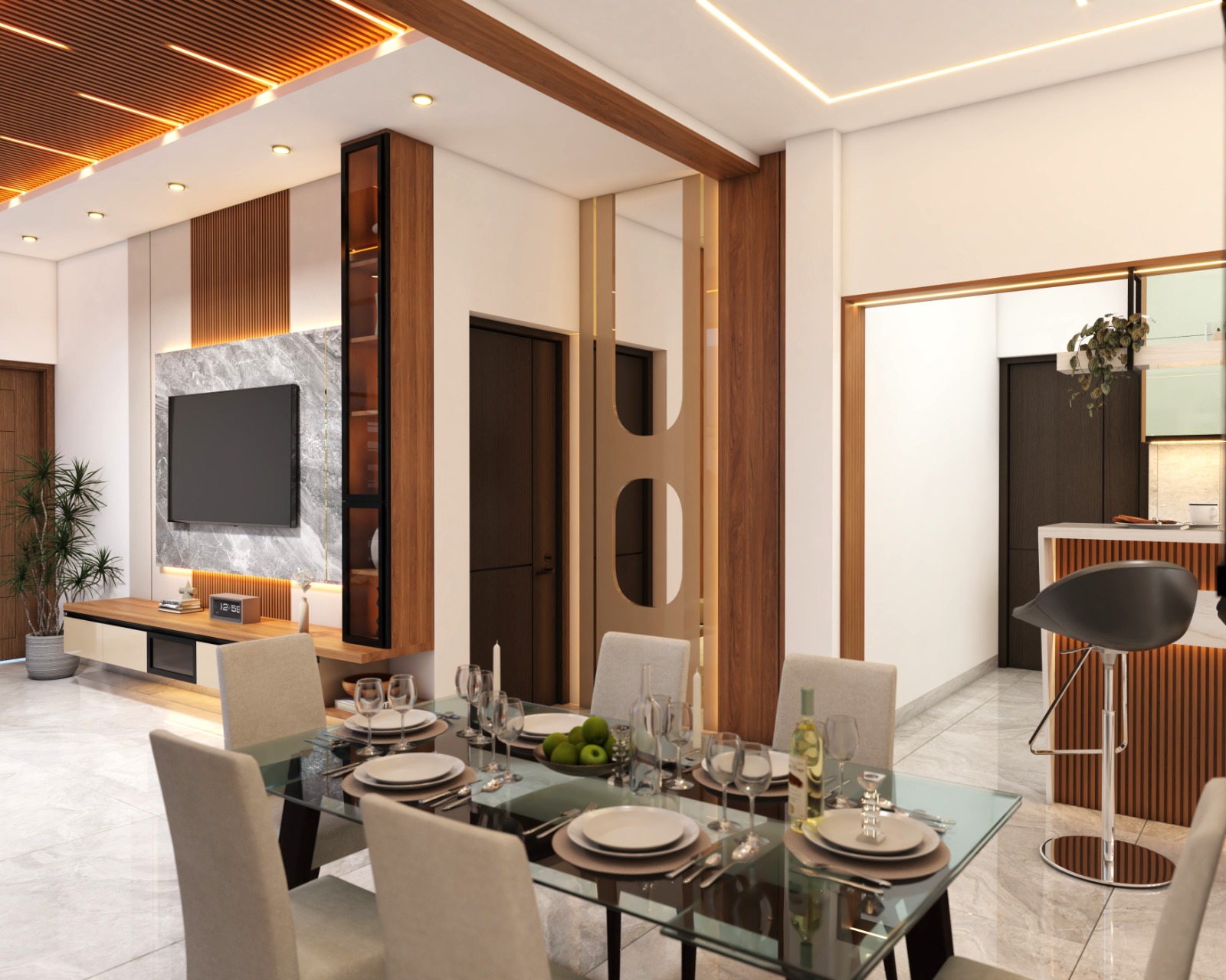 dining room interior design ideas Kerala Pathanamthitta